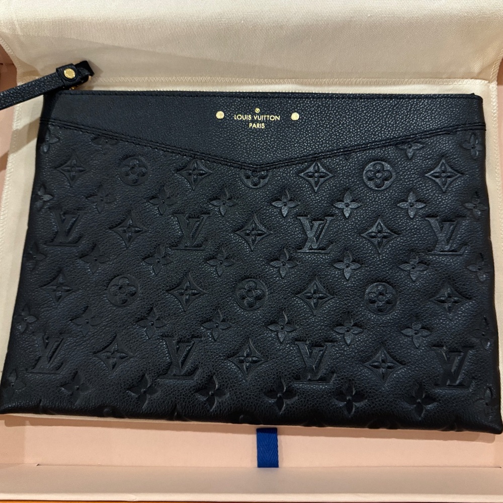 Louis Vuitton Black Empreinte Daily Pouch